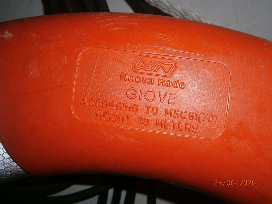 Koło ratunkowe GIOVE z atestem SOLAS