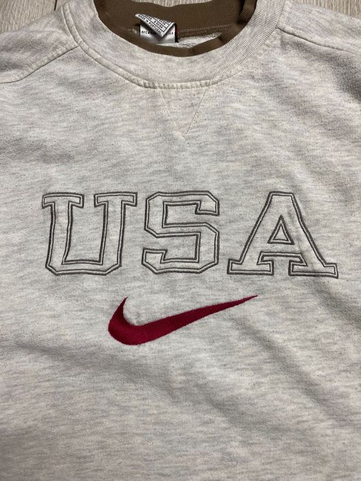 Вінтажний світшот nike usa 90s, розмір m-l