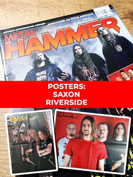 Metal Hammer 8/2009 - Vader, Plakaty: Saxon i Riverside