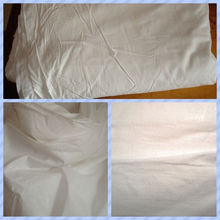 Отрез ткани хлопок, белый (под батист) для пошива