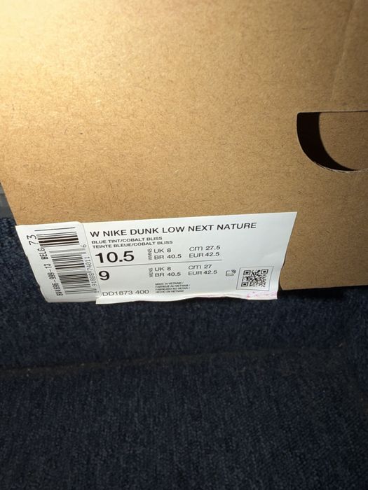 Nowe Nike dunk niebieskie 44
