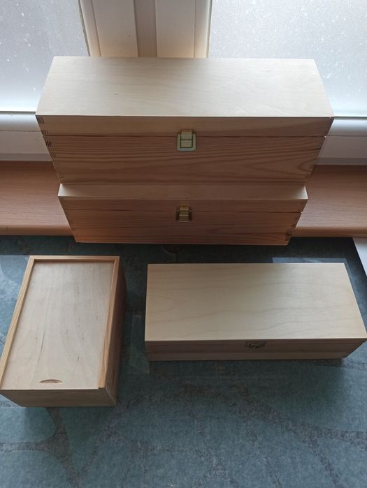 Skrzynki drewniane na wino, decoupage, DIY