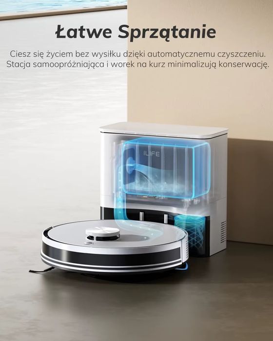 Nowy robot sprzątający odkurzacz + mop ILIFE A30Pro + stacja