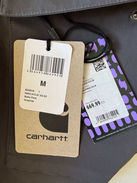 карго штани carhartt balto pant graphite