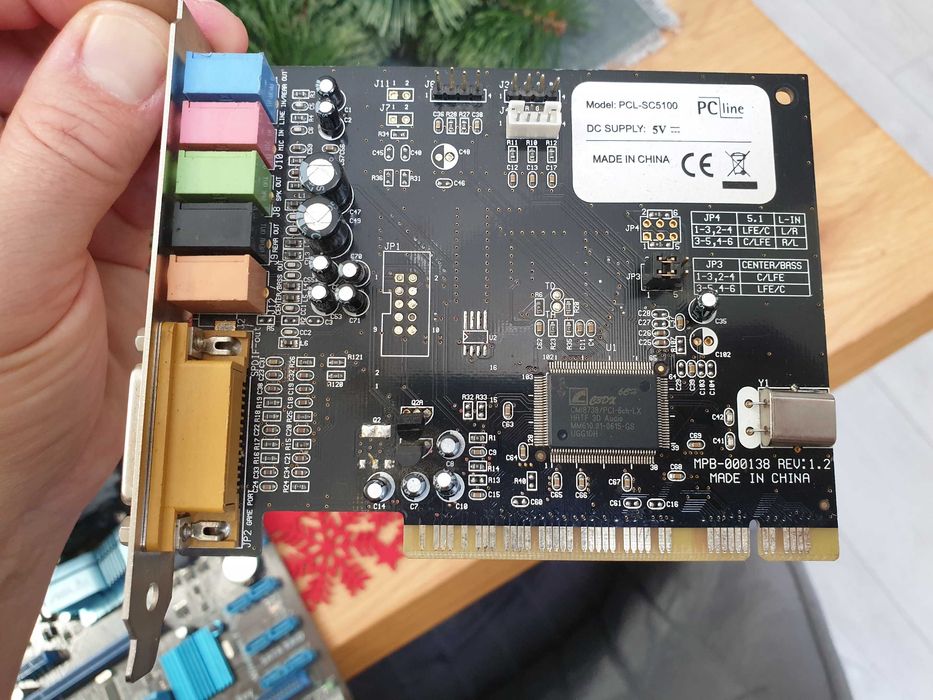 Karta muzyczna Dźwiękowa C3DX CMI8738/PCI-6ch PCL-SC5100 6kanałowa 5.1