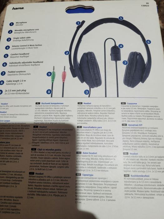 Słuchawki nauszne PC- Office HS-P200