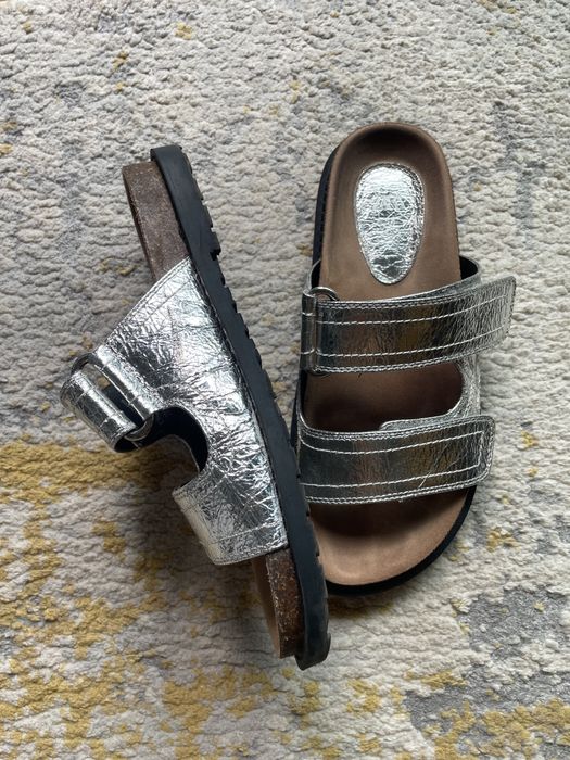 Sandalias Prateadas - ZARA