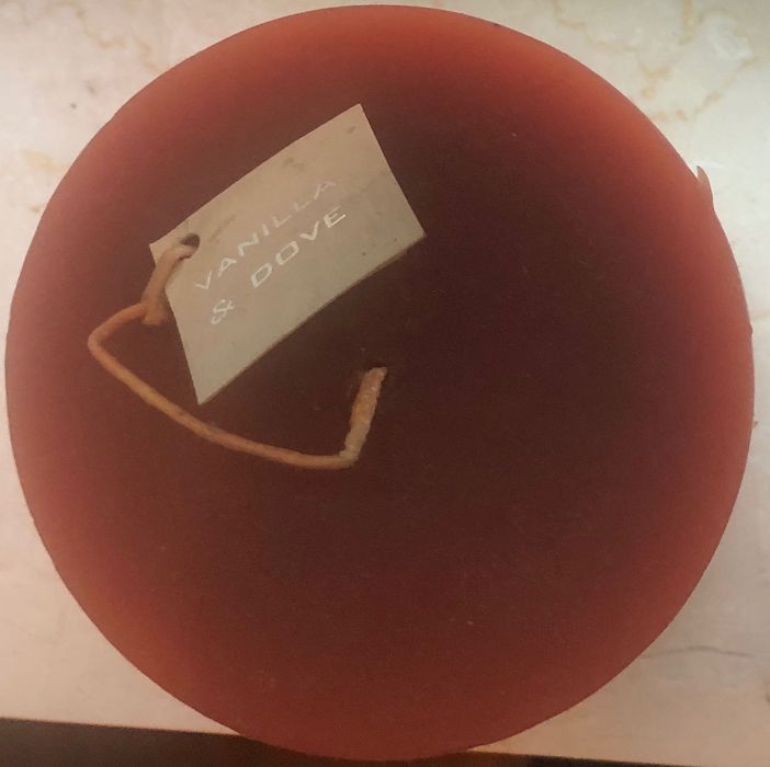 Centro de mesa com vela Baby Tiger (novo vintage) Baunilha e Dove