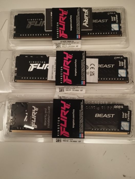 6x 16Gb RAM DDR4