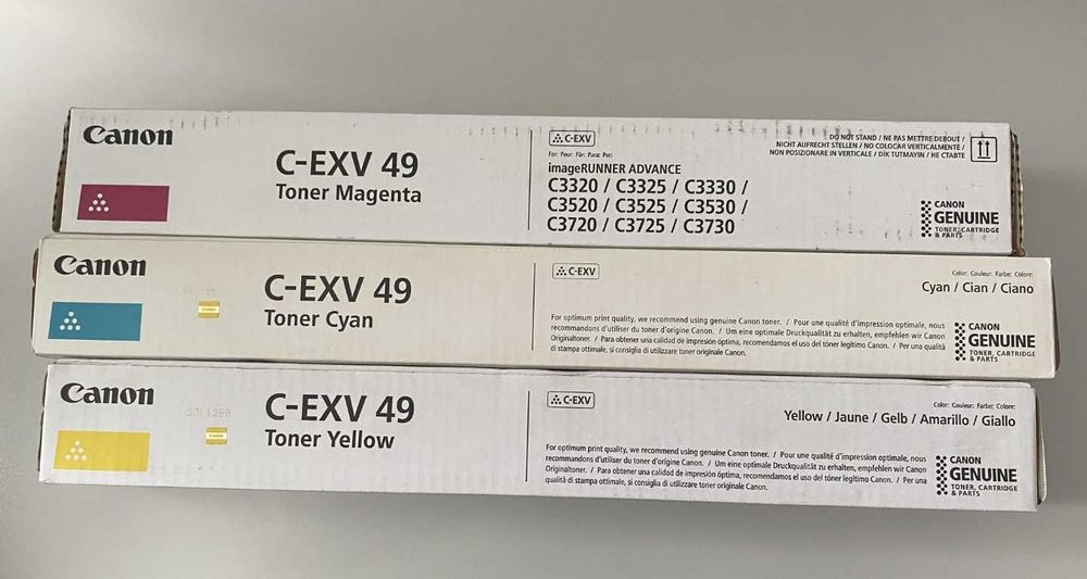 Тонер Canon C-EXV49 Yellow + всі кольори