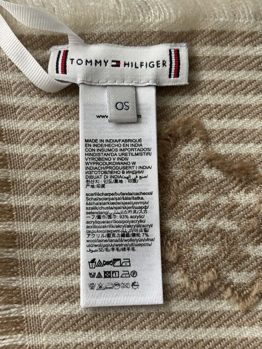 Chusta szal Tommy Hilfiger wełna