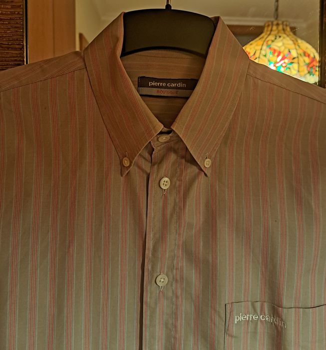 Camisa Homem T.L  Pierre Cardin - Algodão  com bolso de  peito