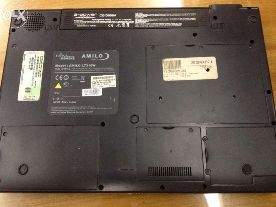 Portátil Fujitsu Amilo L7310W