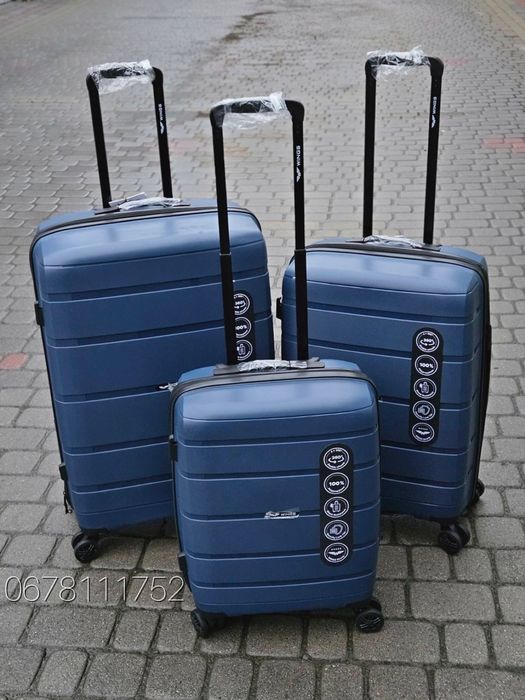 100% polypropylene WINGS HWF01 Польща валізи чемоданы ручна поклажа