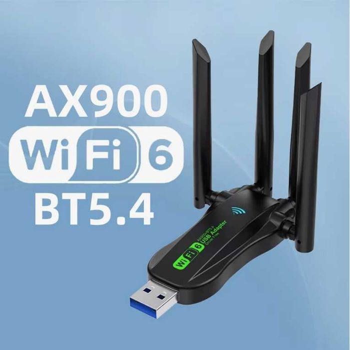 Адаптер Wi-Fi6 Vaorlo AX900 2.4Ghz/5Ghz, Bluetooth 5.4 двохдіапазоний