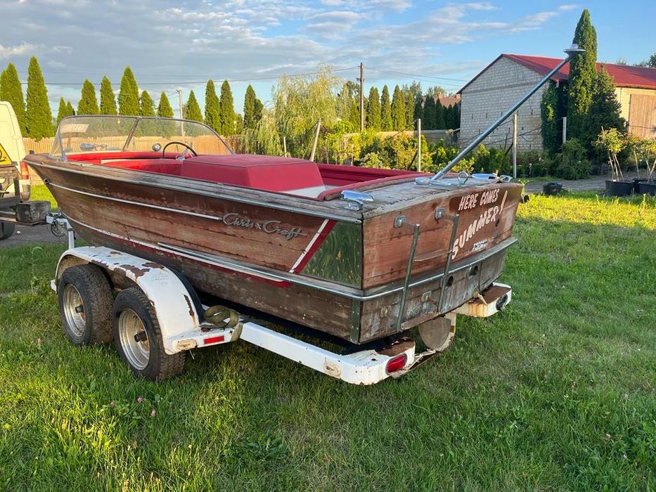 Łódź motorowa drewniana Chris craft 1959r 2000sztuk