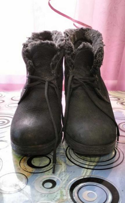Шкіряні зимові сапожечки