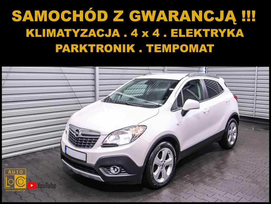 Opel Mokka 4 x 4 + Klimatyzacja + Parktronik + Tempomat + ZAREJESTROWANY + OC!!!