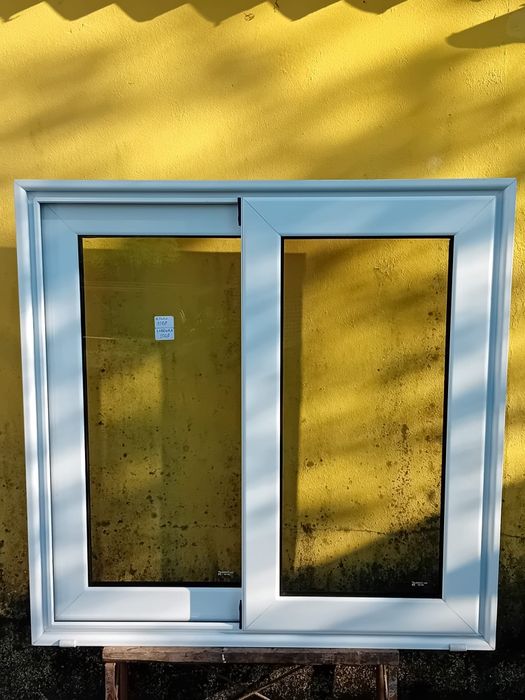 Janelas Novas 1mx1m em PVC – Vidro Duplo e Corte Térmico