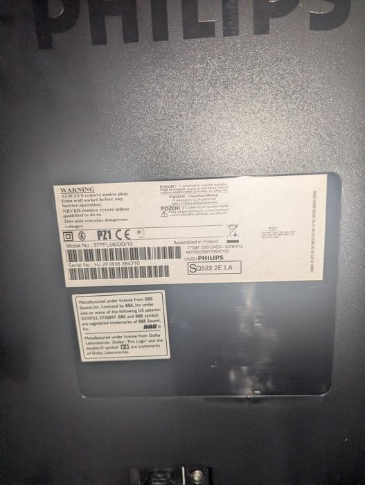 TV philips 37PFL5603D/10