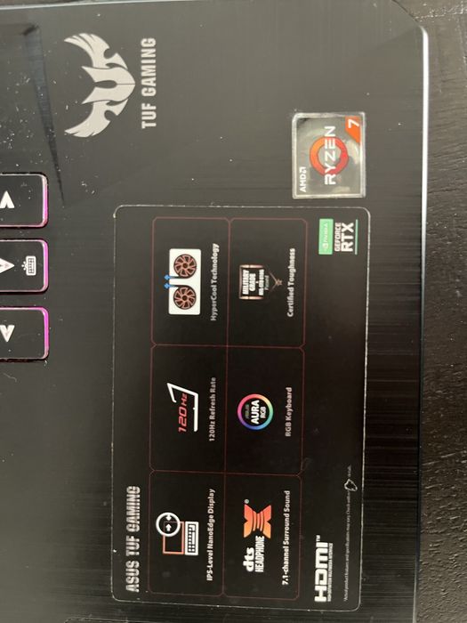 ASUS TUF Gaming Ryzen 7 / RTX 2060 / 16GB RAM / SSD 512GB