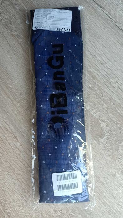 Elegancki Zestaw Krawat Poszetka Spinki Wesele - Niebieski CJ25