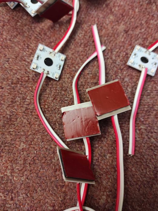 Diody LED na płytkach Czerwone, Moduły Ledowe 55 sztuk