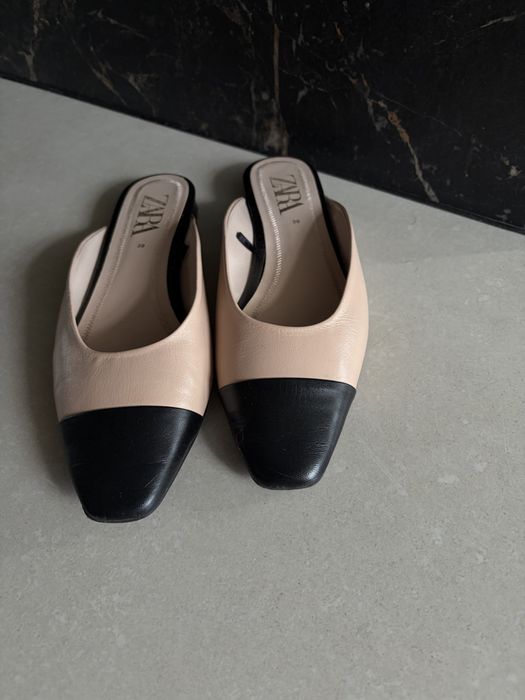 Балетки Zara шкіряні