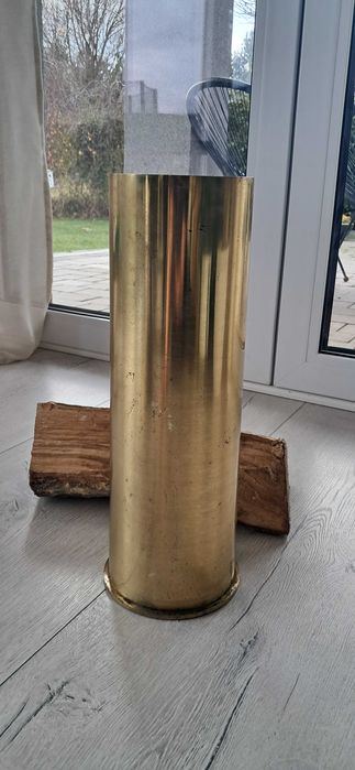 Łuska artyleryjska mosiężna_ wazon_105mm-1962r