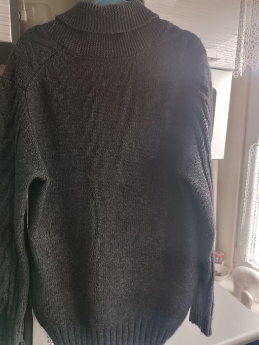 Sweter męski S.Oliver -XL-ciemny szary Bdb