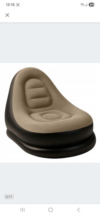 Fotel ogrodowy dmuchany pompowany pufa na plażę ogródu + pompka  2 szt