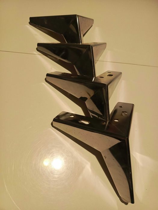 Nogi meblowe chrom/metal - 4 sztuki, mocne.