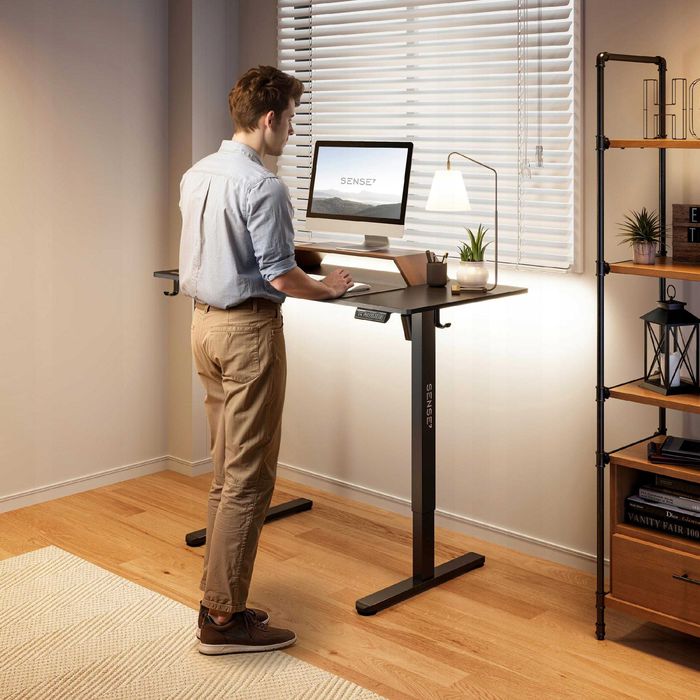 NOWE BIURKO ELEKTRYCZNE Gamingowe Czarne 120x60 Regulowana Wysokość