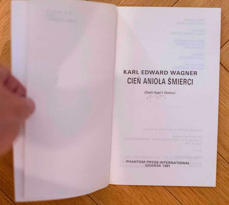 Kane Cień Anioła Śmierci Karl E Wagner Fantastyka Phantom Press