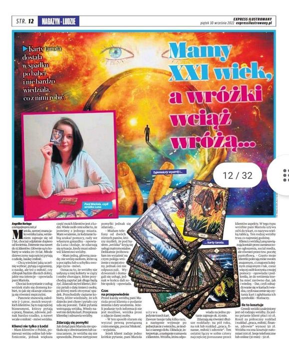 Znana i doceniana Wróżka Lunaria z Łodzi - Tarot, Rytuały, Tik-tok
