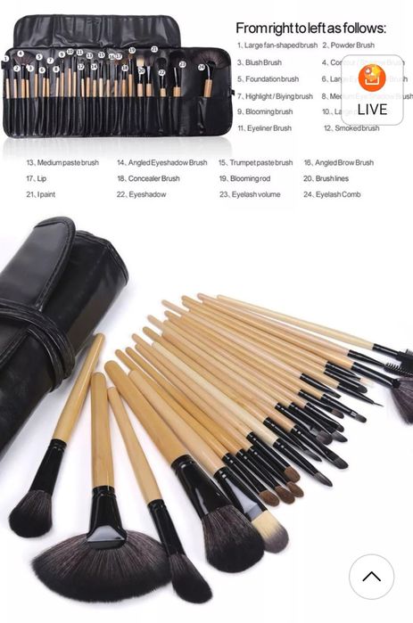 Conjunto de 24 pincéis