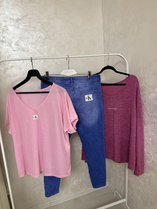 ЗНИЖКА! Calvin Klein L-2XL рубашка блузка біла футболка костюм гольф