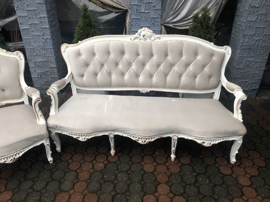 Antyk - komplet sofa fotele unikat piękny
