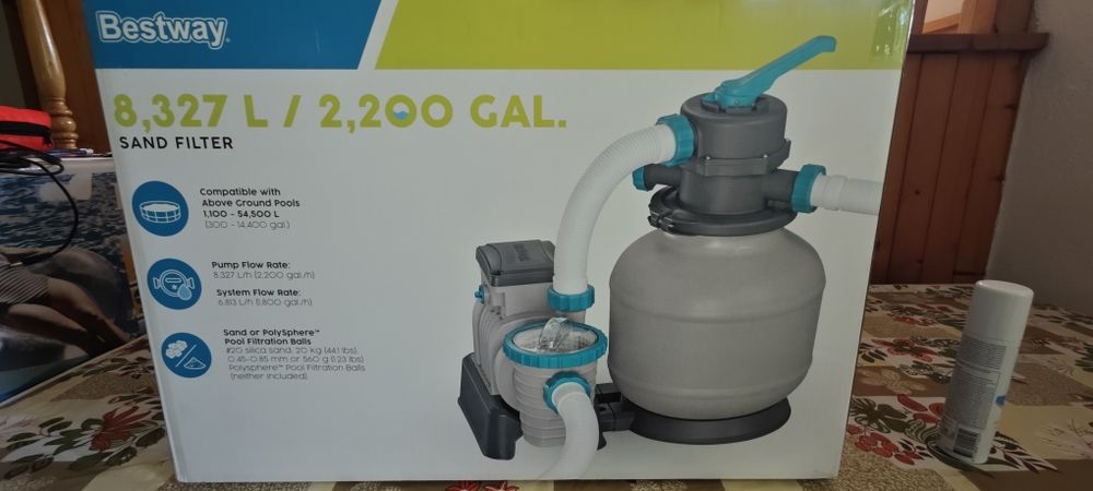 Pompa piaskowa do basenów filtrująca Bestway 8327 l/h + węże + adapter