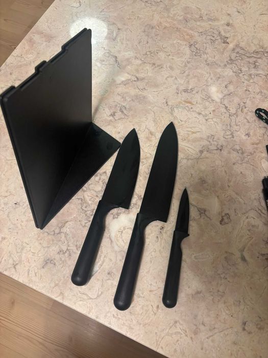 IKEA JÄMFÖRA bloco com 3 facas