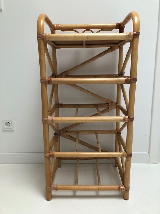 Vintage komoda rattanowa