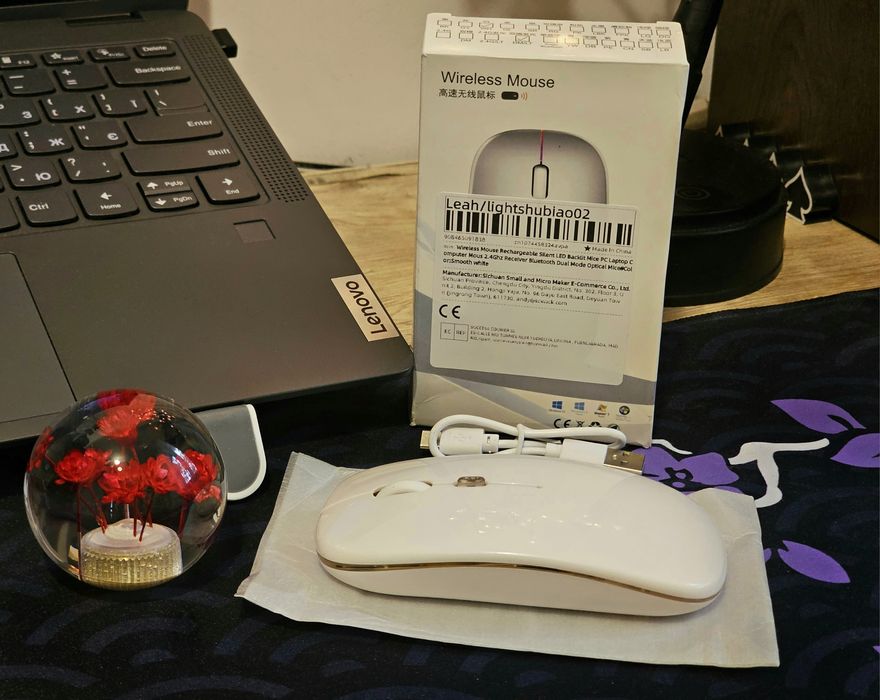 Акція! Xiaomi Mijia Бездротова акумуляторна Bluetooth мишка white