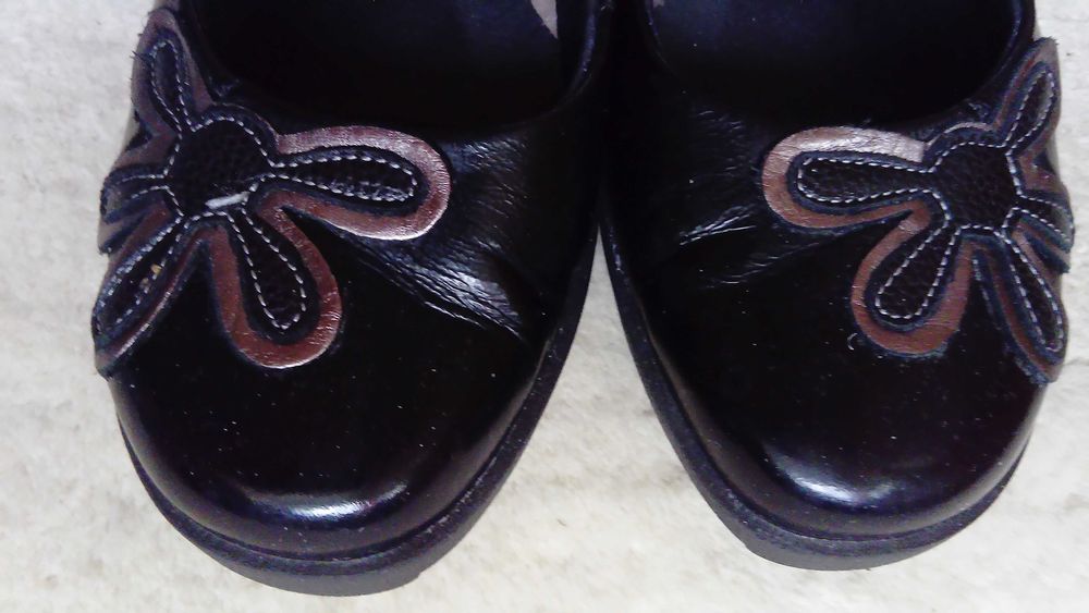 Skórzane włoskie zdrowotne czółenka/balerinki Fly Flot Comfort 37