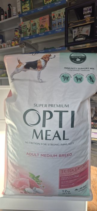 Корм для собак,12кг.Opti meal.