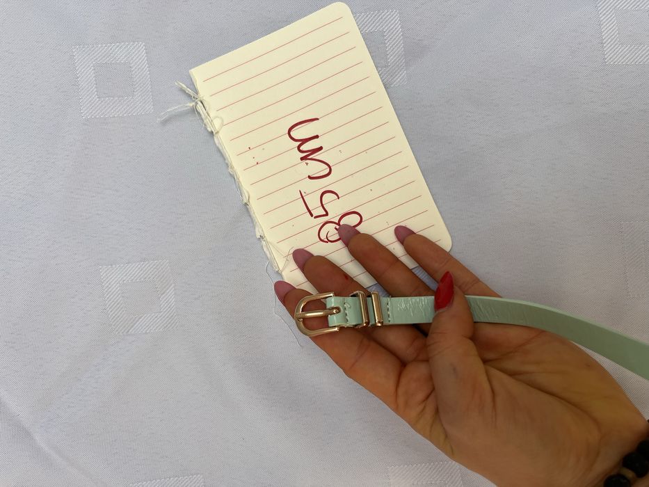 Pasek do sukienki miętowy pasek