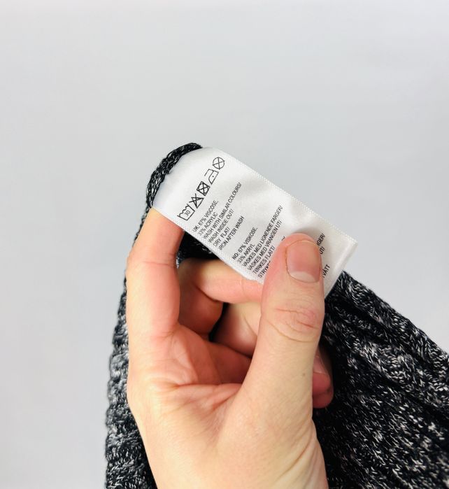 Szara dzianinowa sukienka midi M 38