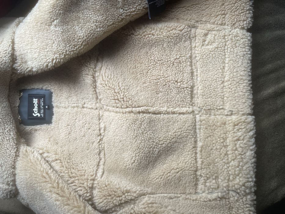 Schott NYC kurtka pilotka B-3 (aviator) shearling – skóra – rozmiar M
