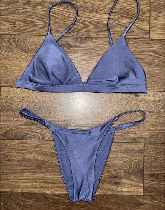 Стильний брендовий купальник з відливом в красивому кольорі с-м zaful