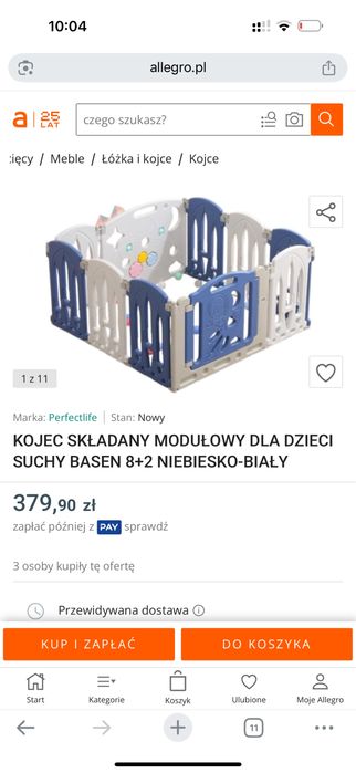 Kojec modulowy skladany
