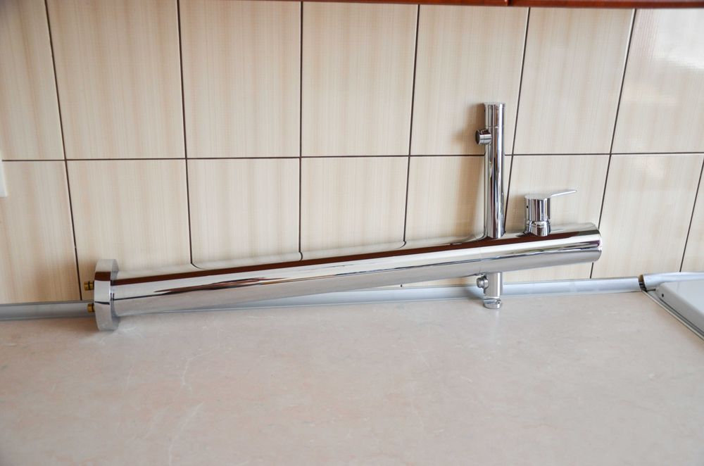 Напольный смеситель для ванны и душа ORAS IL BAGNO ALESSI ONE 8550